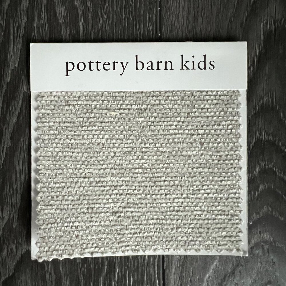 Pottery Barn Heathered Chenille Swatch, Stone